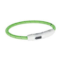 Нашийник для собак LED водостійкий, що світиться, з зарядкою USB регулюючийся Зелений