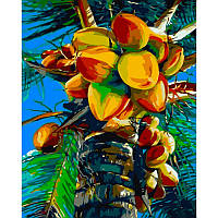Картина по номерам Strateg Премиум Зеленый кокос размером 40х50 см (GS719) IS, код: 8119072