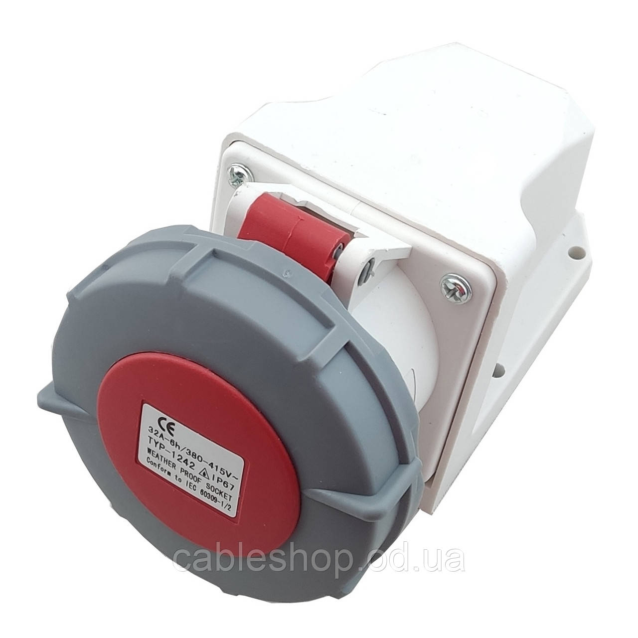 Розетка 1242 PRO стаціонарна 3P+PE 32 А 380 В IP67 TNSy