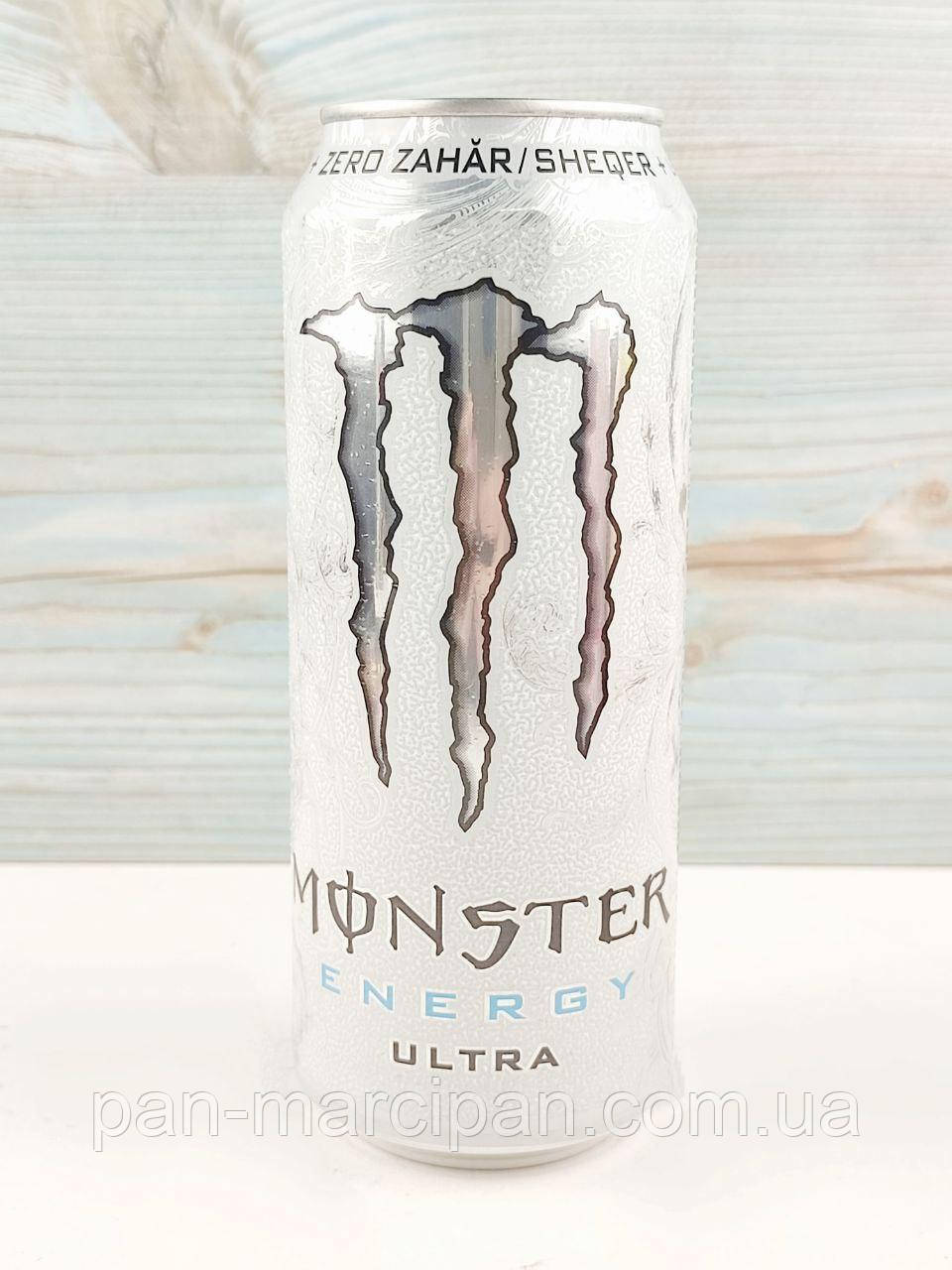 Газований енергетичний напій без цукру Monster Energy Ultra White 500 мл Великобританія