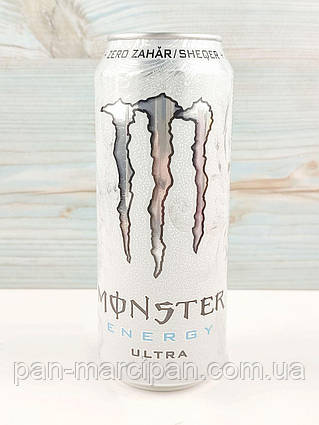 Газований енергетичний напій без цукру Monster Energy Ultra White 500 мл Великобританія