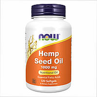 Конопляное масло Now Foods Hemp Seed Oil 1000 mg 120 Softgels