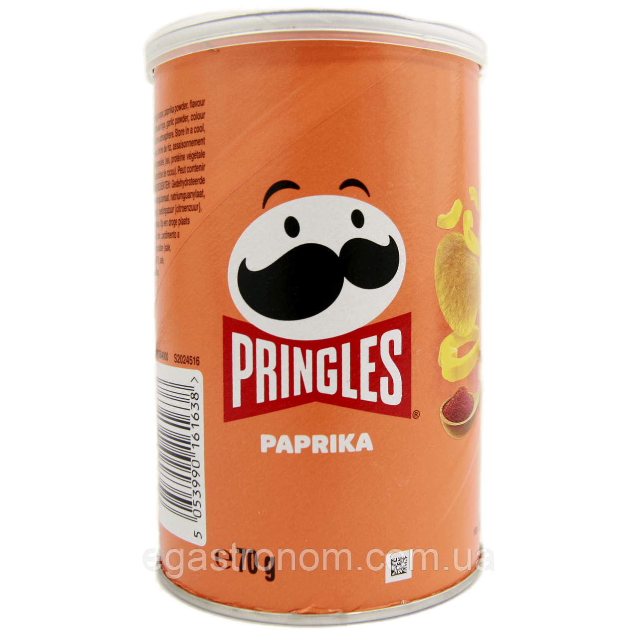 Чипси паприка Прінглс Pringles paprika 70g 12шт/ящ (Код: 00-00015131), фото 1
