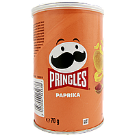 Чипси паприка Прінглс Pringles paprika 70g 12шт/ящ (Код: 00-00015131)