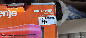 Фен Gorenje HD215PR № 231209125, фото 3