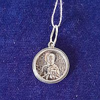 Срібний медальйон Нікола Чудотворця чорний 2.6 г