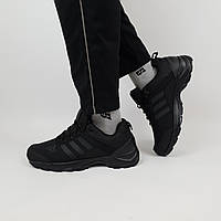 Кроссовки термо мужские черные Adidas Climaproof Black. Спортивные кроссовки зима еврозима Адидас Климапруф