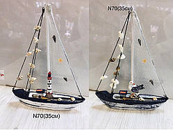 💙Вітрильник кораблик сувенірний, декор, 2 види
