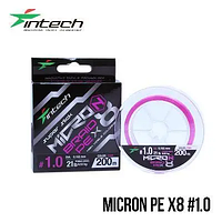 Шнур плетений Intech MicroN PE X8 150m (1.0 DIAM 0.165mm(21lb / 9.53kg)) FS0649883