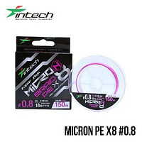 Шнур плетений Intech MicroN PE X8 150m (0.8 DIAM 0.148mm (18lb / 8.16kg)) FS0649882