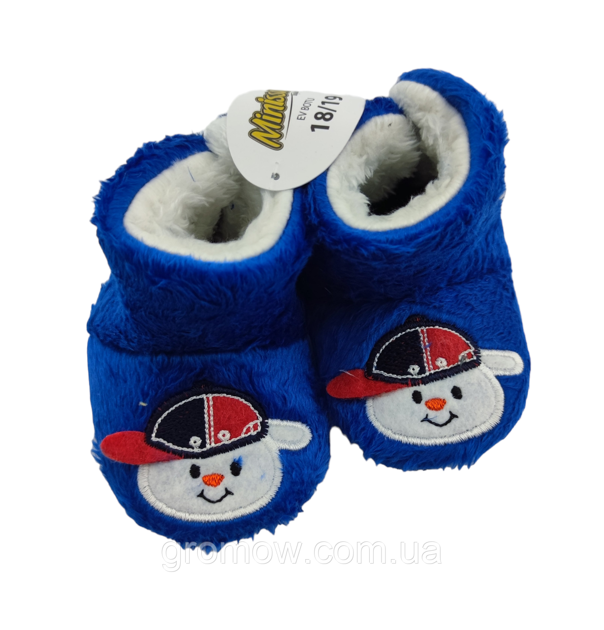 Пінетки кеди 17, 18, 19 розмір 10.5 11 і 11.5 см довжина теплі взуття Туреччина синій (ПІД166), фото 1
