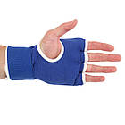 Рукавички-бінти внутрішні для боксу та єдиноборств Zelart Hard Touch 8890 розмір M Blue, фото 3