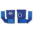 Рукавички-бінти внутрішні для боксу та єдиноборств Zelart Hard Touch 8890 розмір M Blue, фото 7