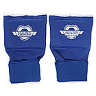 Рукавички-бінти внутрішні для боксу та єдиноборств Zelart Hard Touch 8890 розмір M Blue, фото 5