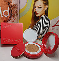 Тональный кушон с матовым финишем Missha Velvet Finish Cushion 15g #23 Natural Beige