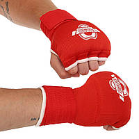 Перчатки-бинты внутренние для бокса и единобордств Zelart Hard Touch 8890 размер L Red