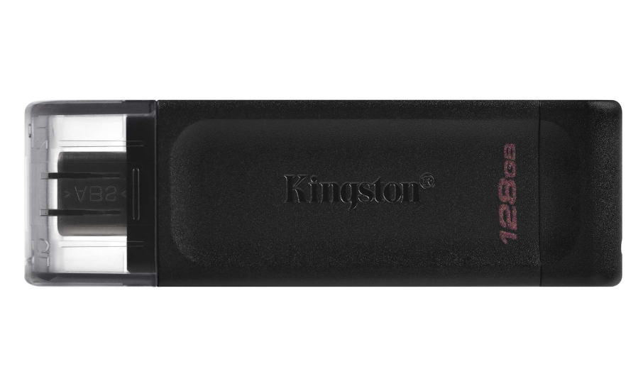 USB ФЛЕШ НАКОПИЧУВАЧ KINGSTON 128GB DATATRAVELER 70 USB 3.2 / TYPE-C (DT70/128GB) - фото 2 - id-p1966678839