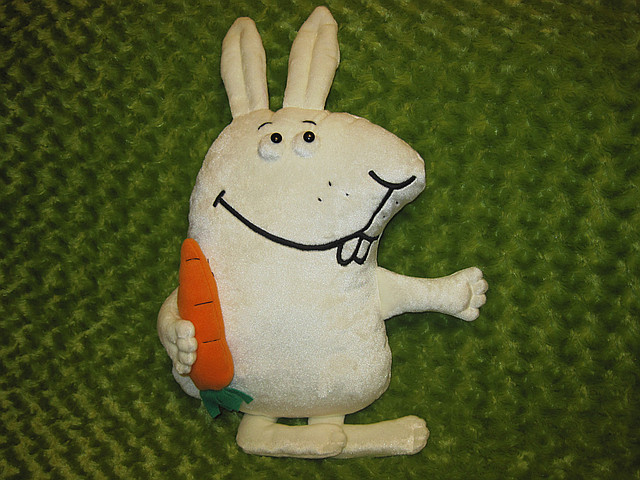 М'яка іграшка — подушка заєць Морквін ручна робота