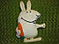 М'яка іграшка — подушка заєць Морквін ручна робота, фото 2