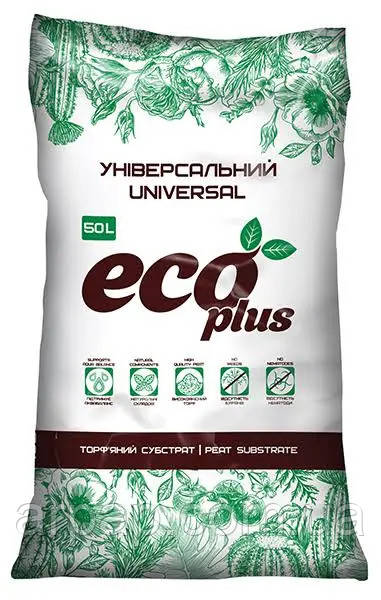 Субстрат універсальний Eco plus 50л, фото 1
