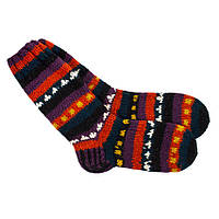 Шкарпетки теплі Тапа Kathmandu вовну яка L Різнобарвні візерунки (27297) SC, код: 7934053