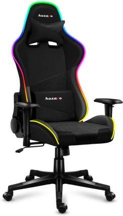 Комп'ютерне крісло для геймера Huzaro Force 6.2 Mesh & Eco-Skin RGB Black