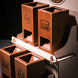 2-рівнева торгова стійка для товару. Дерев'яний стенд гірка для вітрини. Розбірна стійка для ярмарку, фото 8