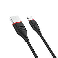 Кабель Borofone BX17 Enjoy USB to Type C 1 m 2 A Black SC, код: 8133616