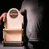 2-рівнева торгова стійка для товару. Дерев'яний стенд гірка для вітрини. Розбірна стійка для ярмарку, фото 9