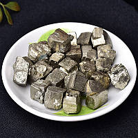 Натуральный камень Пирит RESTEQ 5 шт. Минерал Pyrite 8-15 мм. Серный колчедан. Железный колчедан. Огненный