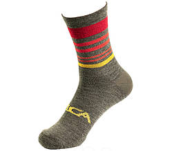 Шкарпетки Silca Winter Socks, Green Orange Stripes - L