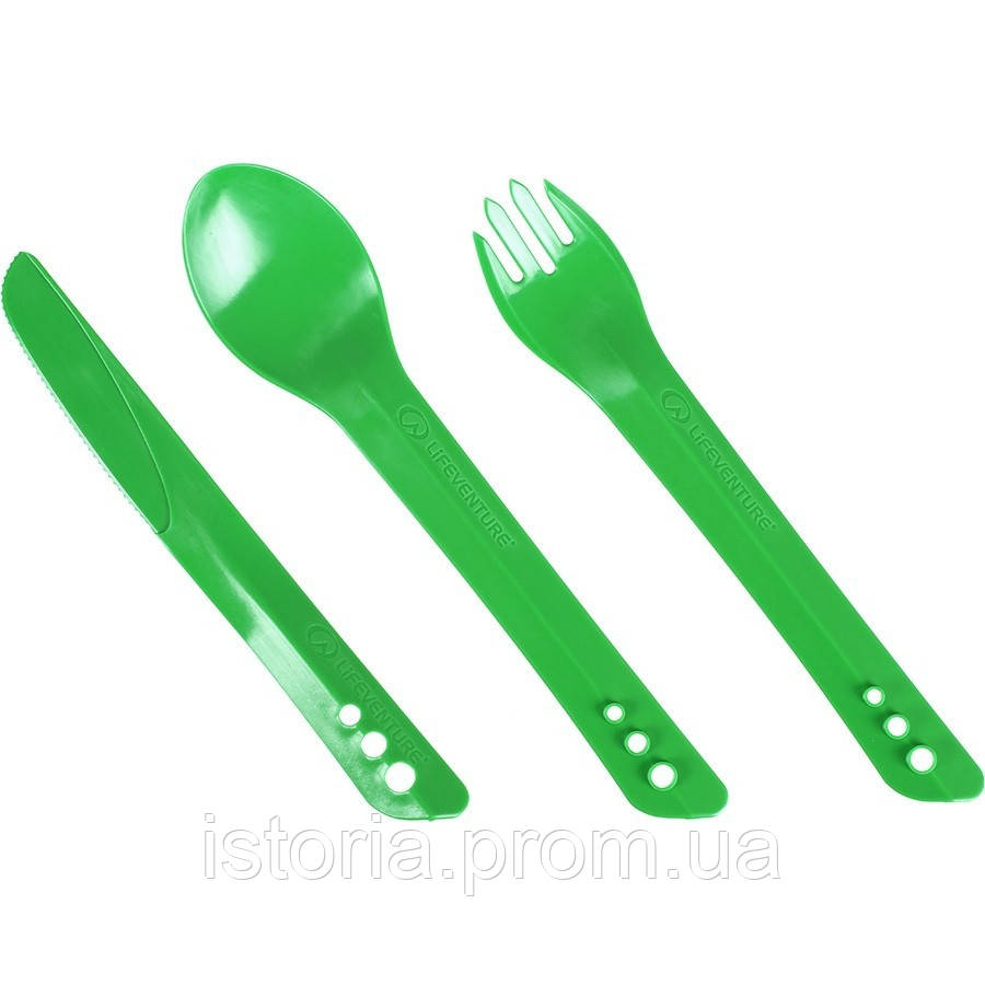 Набор столовых приборов Lifeventure Ellipse Cutlery Green (1012-75012) IS, код: 7666132 - фото 1 - id-p1966716978