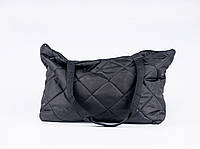 Сумка женская стеганая черная, сумка шопер Тina Falat
