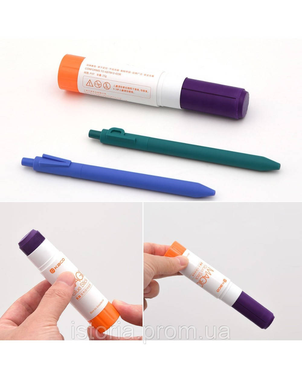 Клей-карандаш Kaco Solid Glue Stick 2шт.(K1311) IS, код: 6608528 - фото 5 - id-p1966717053