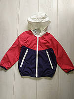 Куртка-ветровка сине-красная Primark 104см