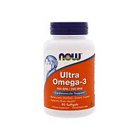 Омега 3 NOW Foods Ultra Omega 3 Fish Oil 90 Softgels NL, код: 7518605