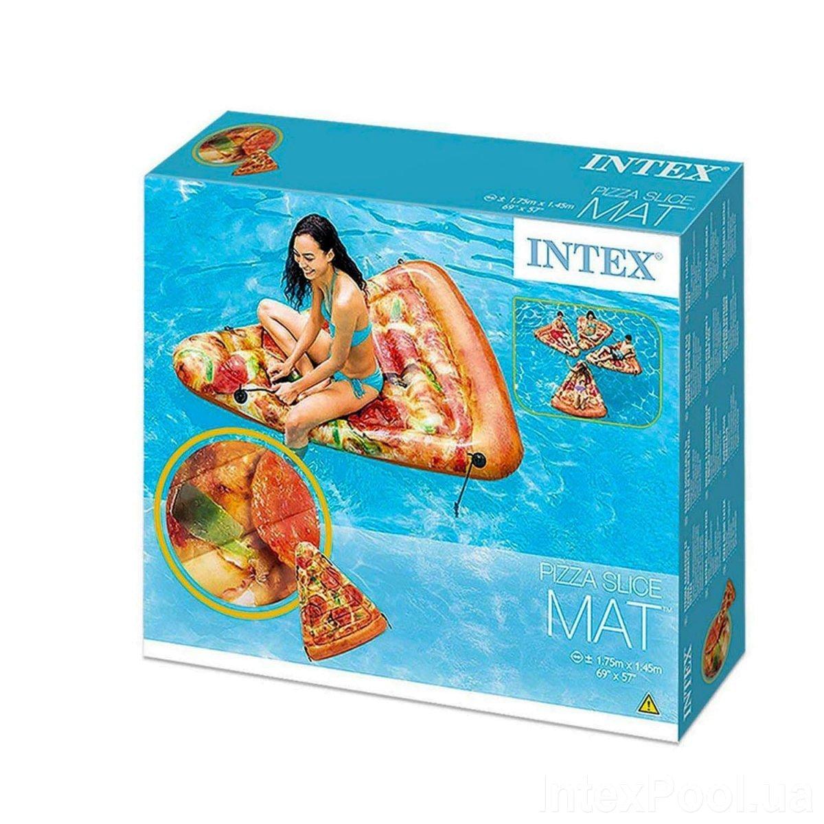 Пляжный надувной матрас Intex 58752 «Пицца», серия «Фастфуд»,175 х 145 см (hub_yoat8z) DR, код: 2597818 - фото 6 - id-p1966734816