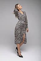 Платье женское с узором Sateen 3011-3511 XL Черный 2000989512431 NL, код: 8113968