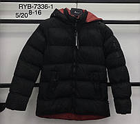 Куртки зимові на хлопчика гуртом, Nature, 8-16 рр. арт. RYB-7336-1