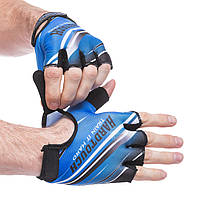 Перчатки для фитнеса перчатки спортивные Zelart Hard Touch 007 размер L Blue-Black