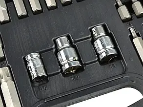 Набір шестигранних ключів 75ел. TORX SPLINE RIBE Geko G10036, фото 4