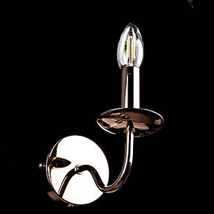 Классическая бра-свеча на 1 лампочку колір золотий Е14 PM-P13-1413/1W/FGD