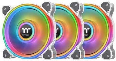 Вентилятор Thermaltake Riing Quad 12 RGB Radiator White 3-Fan Pack (CL-F100-PL12SW-A), фото 1