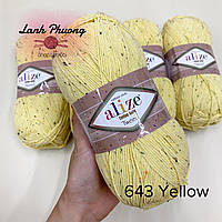 Alize Cotton Gold Tweed - 643 світло жовтий