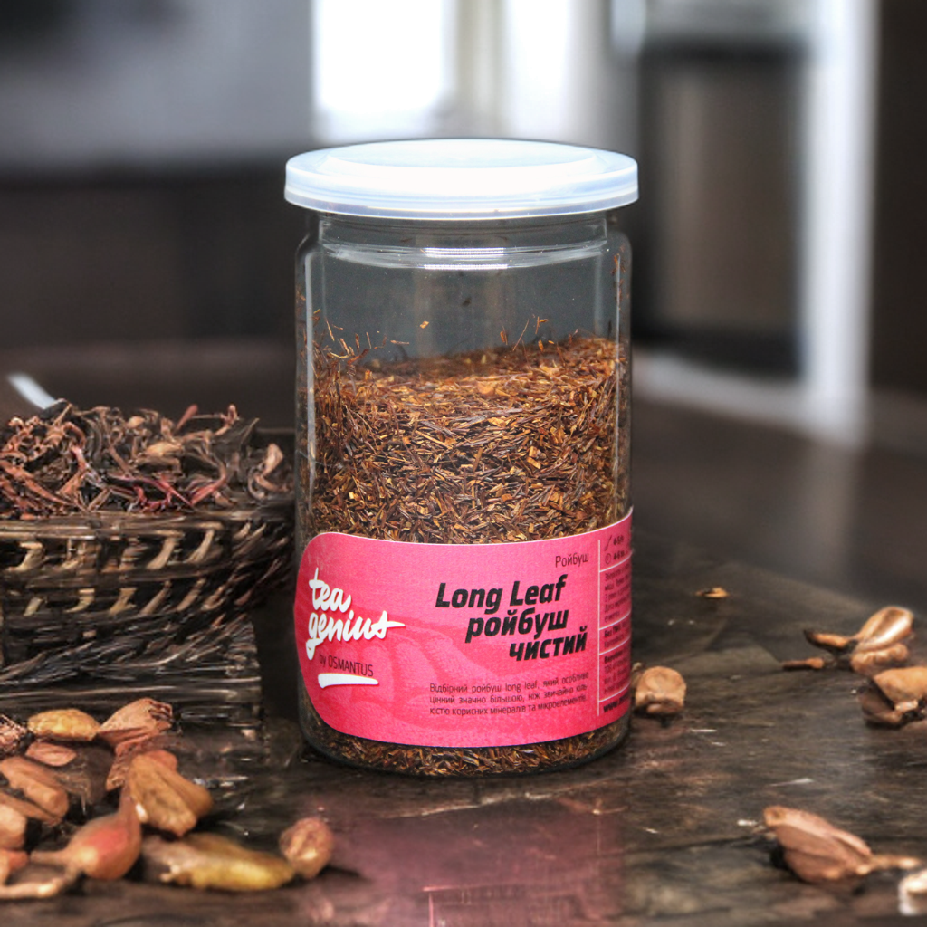 Чай в банці TM TEA GENIUS "Лонг Ліф, ройбуш червоний" 100 г