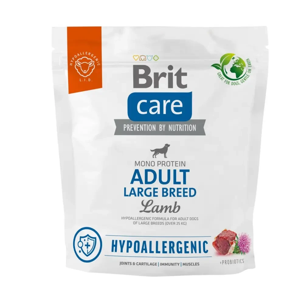 Brit Care Hypoallergenic Adult Large Lamb корм для дорослих собак великих порід з ягням, 12 кг