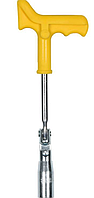 Ключ до свічок двигунів шарнірний VOREL : М16, пластикова ручка, l= 260 мм [50]
