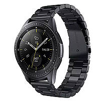 Ремінець металевий для годинника 20 мм Rolex 3 Bead design чорний, фото 3