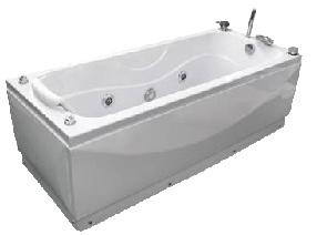 Гідромасажна ванна акрилова Iris TA-206 R 1680х850х620