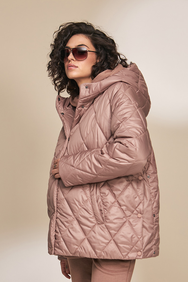 Демісезонна куртка для вагітних NOA OW-33.013 капучино - фото 1 - id-p1966835175